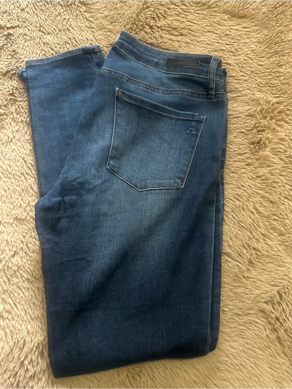 Articles Of Society Dark Blue Cropped Women's Jeans